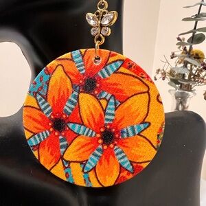 Large, bold statement, dangle earrings